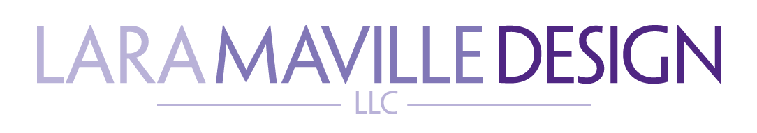 Lara Maville Design LLC logo for footer
