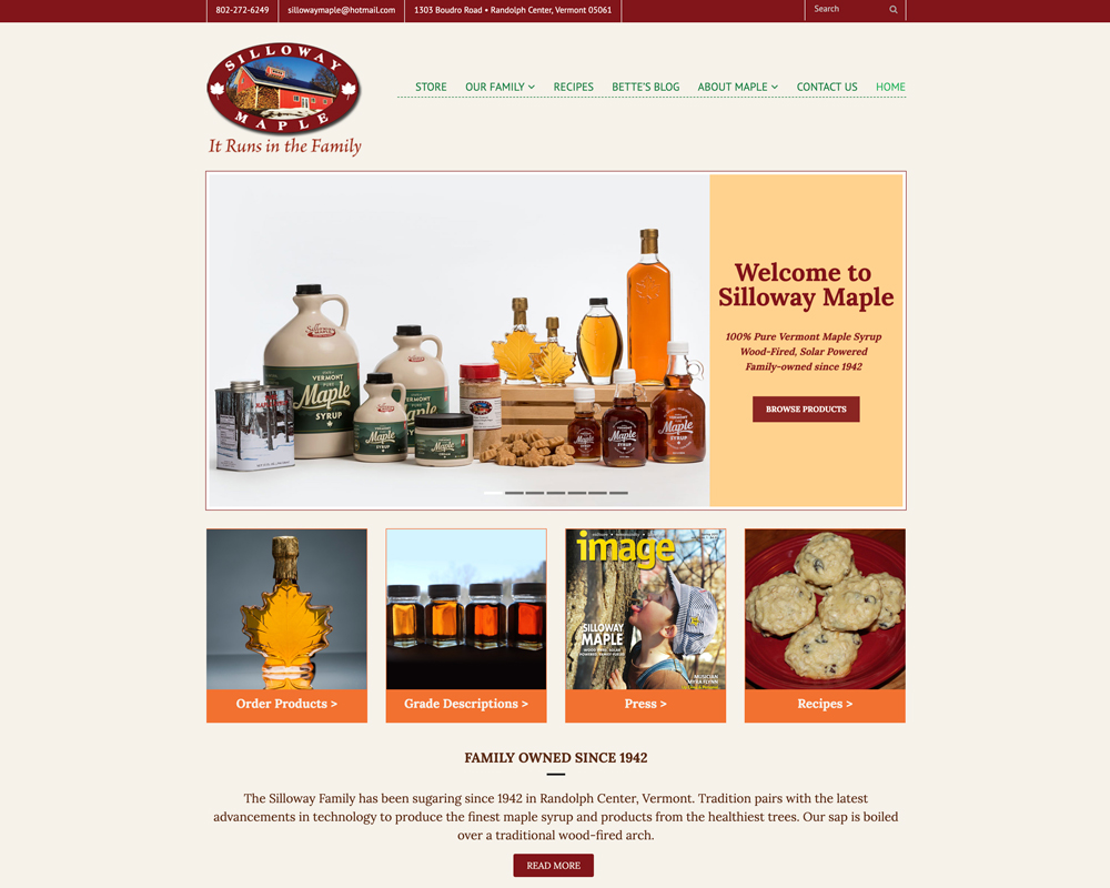 Silloway Maple Website